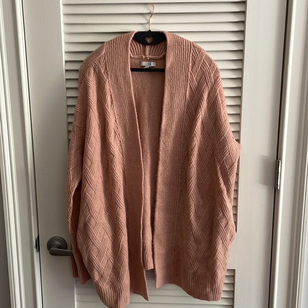 Croft & Barrow oversized super soft dusty rose cardigan